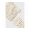 Conj. gorro manoplas tricot