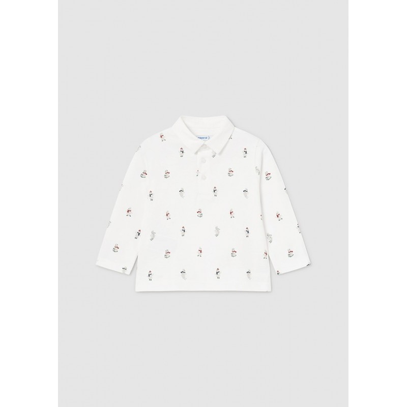 Polo m/l estampado